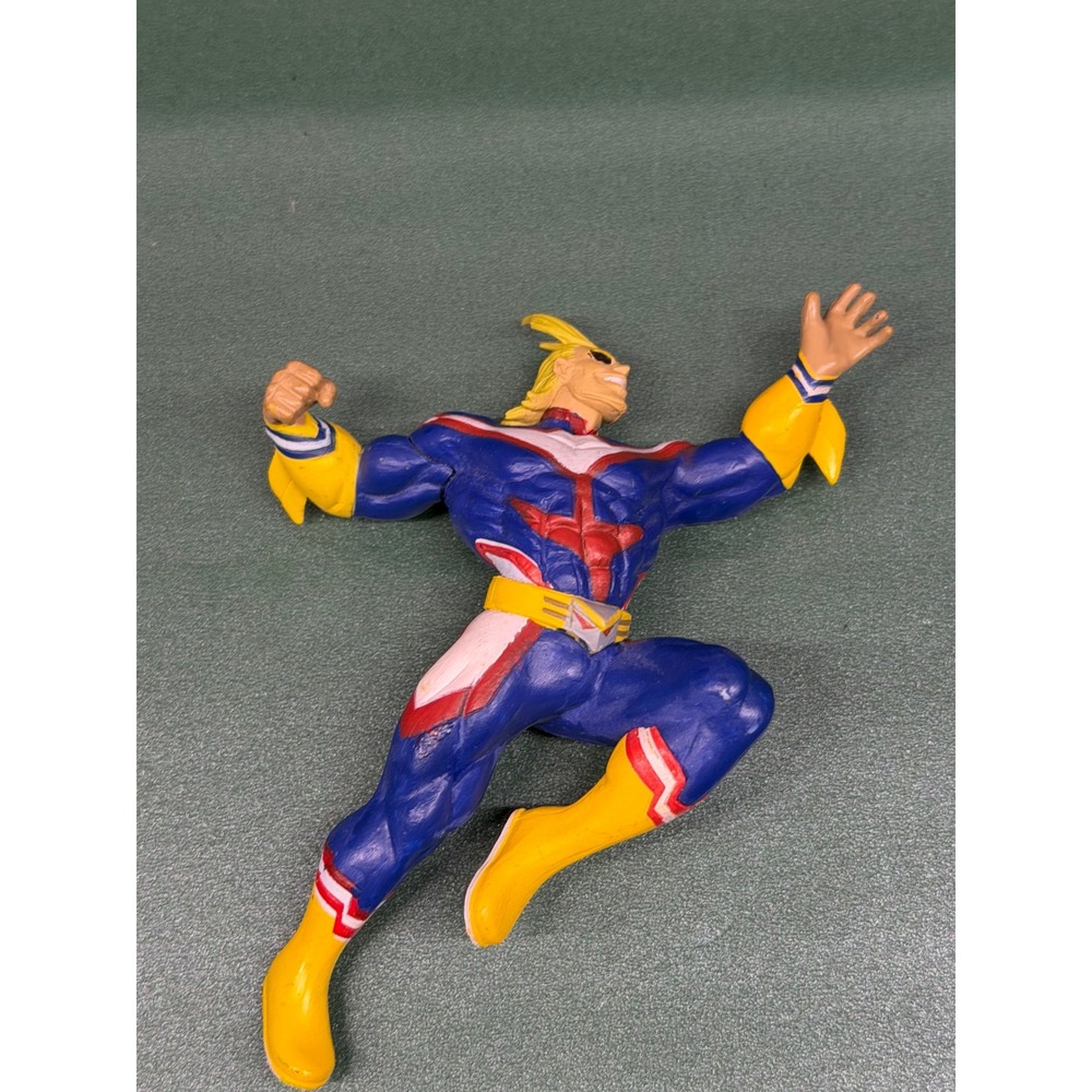 My Hero Academia All Might Banpresto Action Figure Statue Blue Yellow 4.5 inch